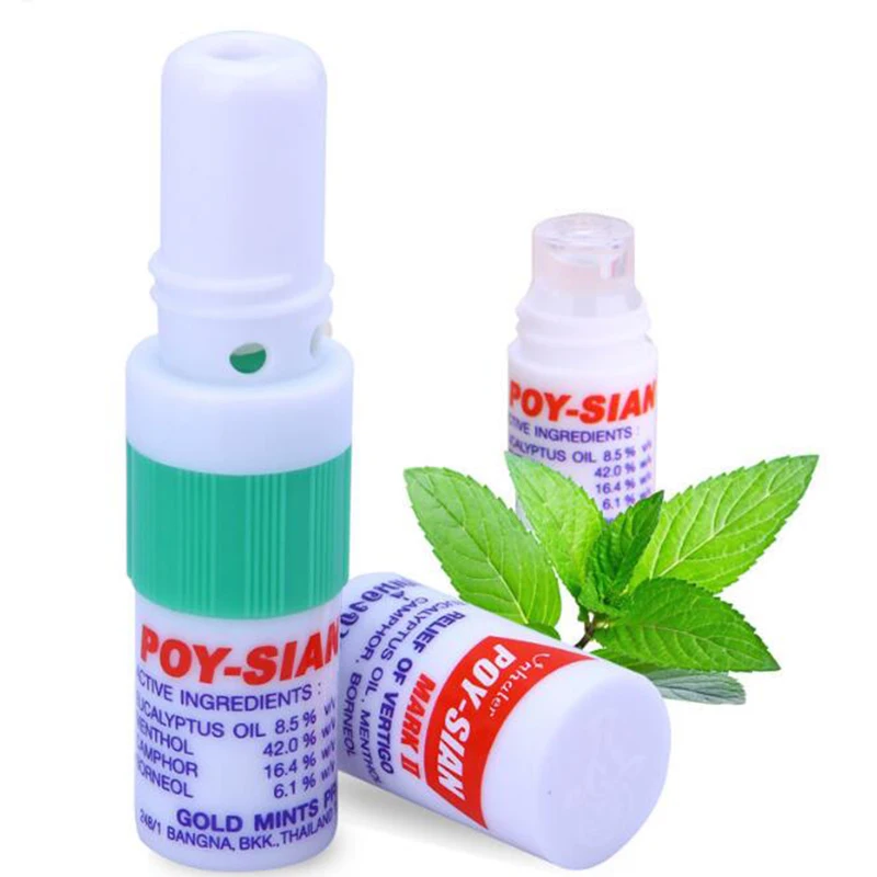 Best of Thai Nose Inhaler Peppermint Oil Cool Asthma Oil Nasal Drainage Refreshing Students Anti-Snoring Cool Oil Eight Cents Tube T3C11 Reviews & Tips