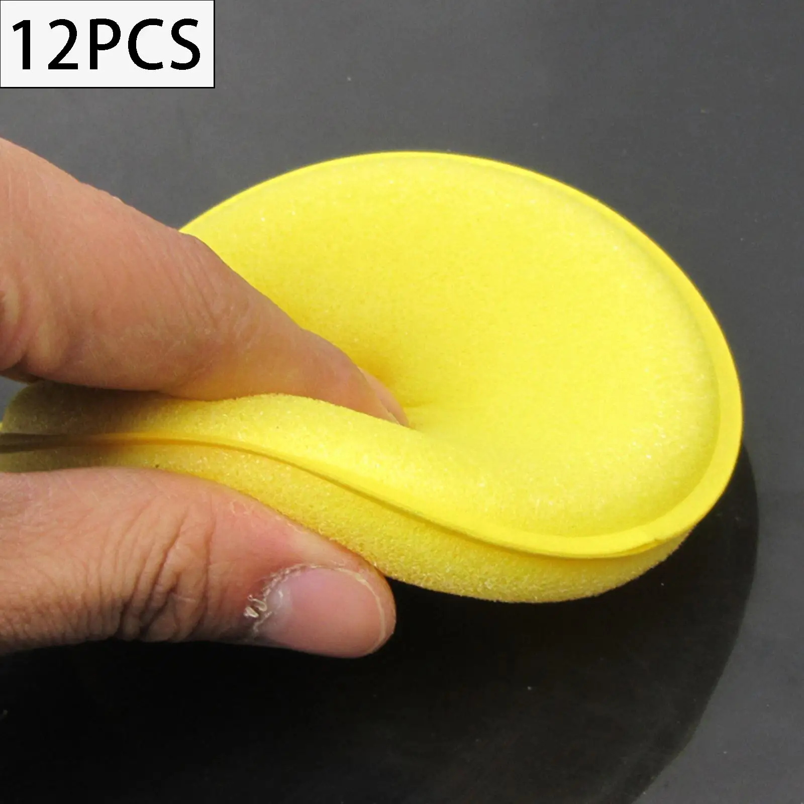 12 Pieces 4inch Foam Sponge Buffing Kits for Yachts Detail Polishing