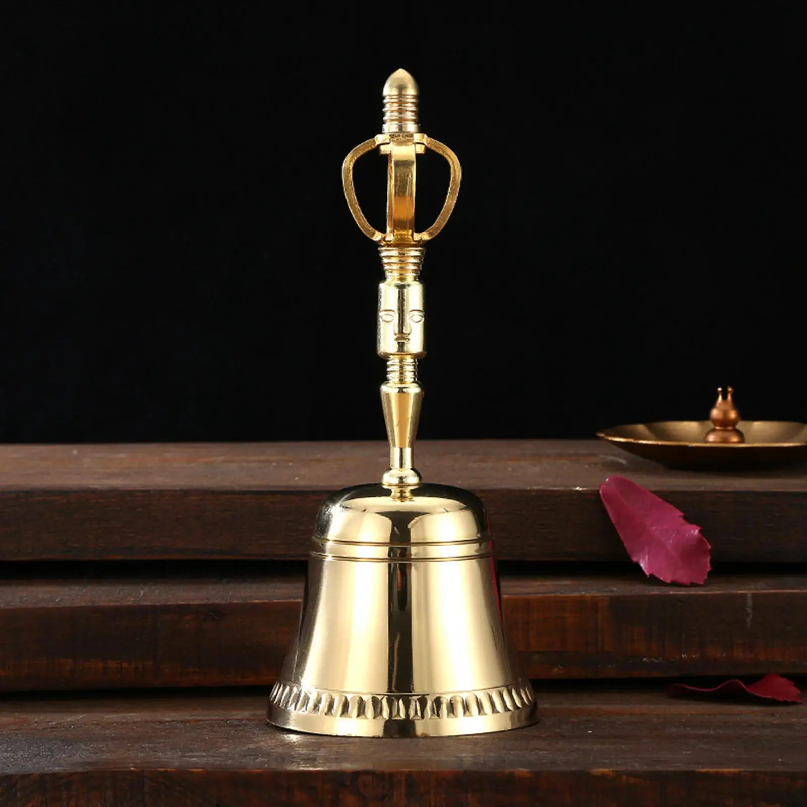 Handbell Buddha  Portable Meditation  Instrument  Brass Musical Professional Loud Durable Polished Religious Supply