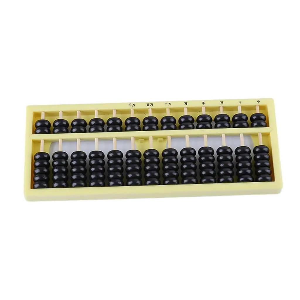 Portable 13 Columns Plastic Abacus Counting Number  Math Learning Toy