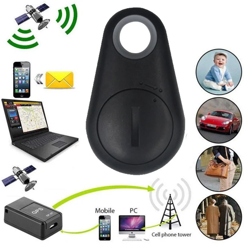 Mini Smart GPS Tracker - Bluetooth 4.0, Anti-lost Alarm, Wireless Key Finder for Pets