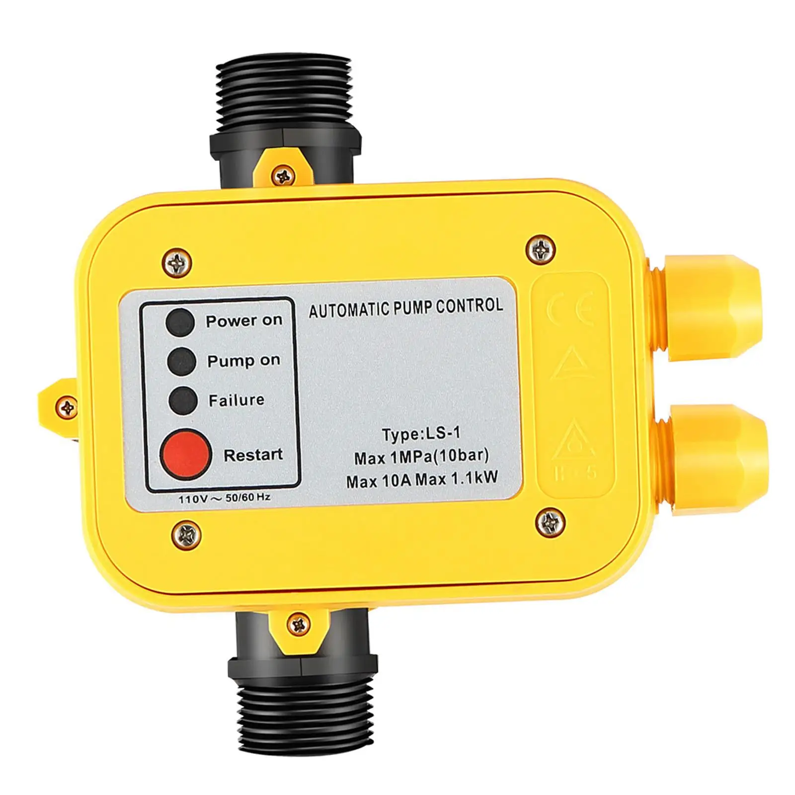 Automatic Water Pump Pressure Controller Protection Gardening Control Water Pressure Switch Waterproof 50/60Hz 1.1kW