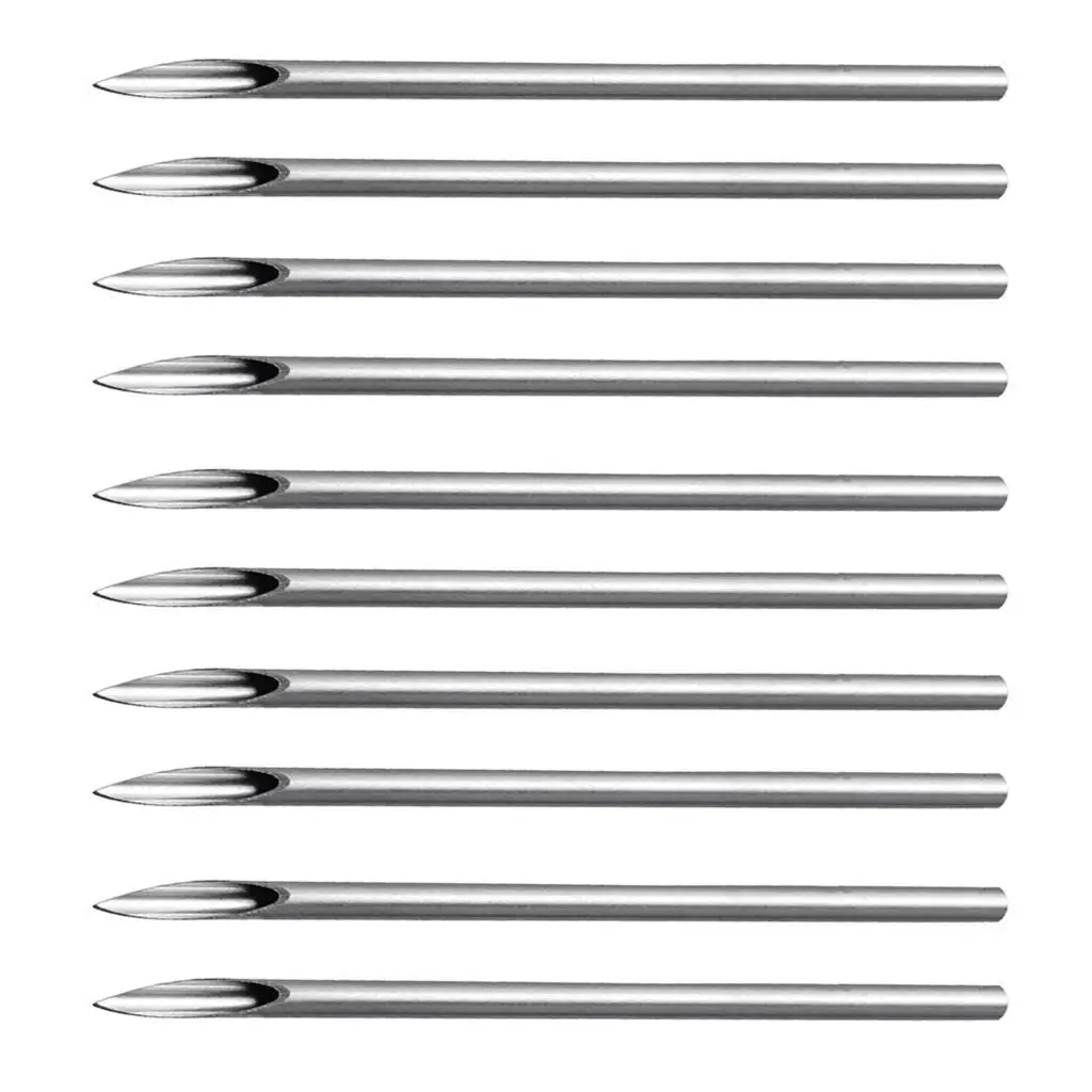 10 Pieces Stainless Steel Sterilized   For Navel Ear Lip 14g