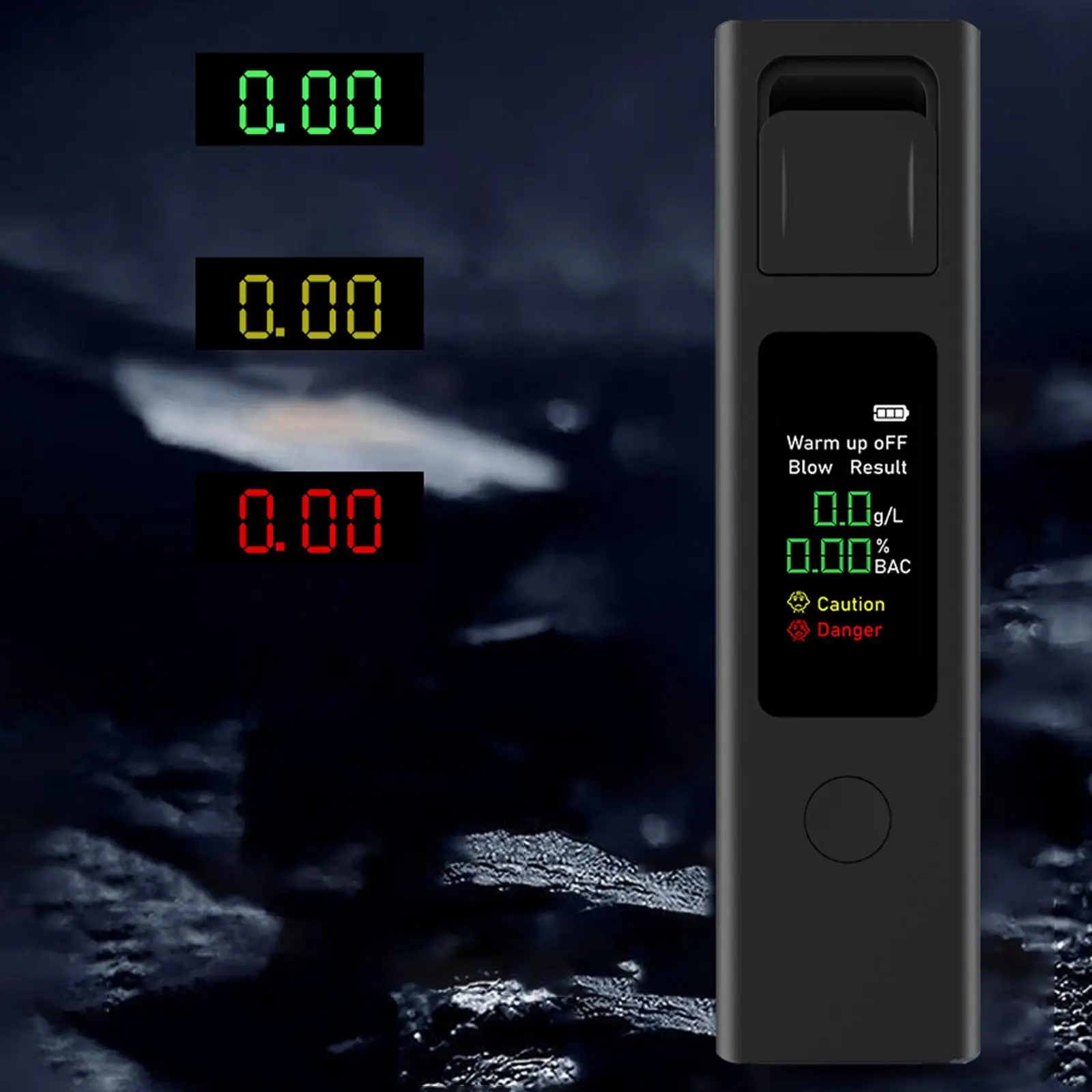 Digital Alcohol Tester, Accurate Reading TFT Screen Non Contact High Precision Test Detector for Professional Personal Drivers