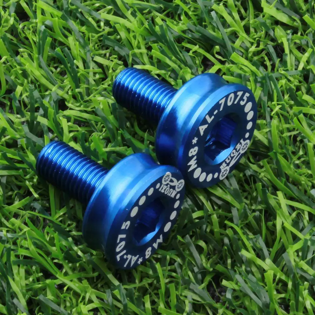 7075 Aluminum Alloy M8 Bike Bottom Bracket Screws (1 Pair) - Waterproof, Dustproof And  Crank Fixing Bolts - Various Colors