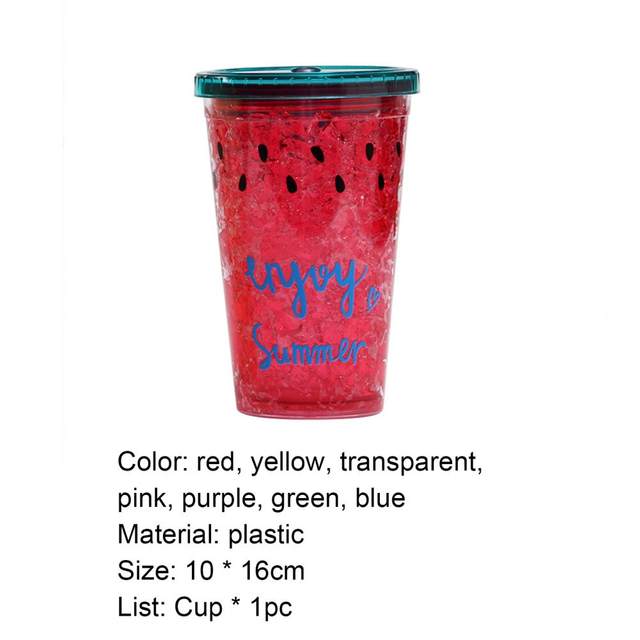 Double Cup Tumbler With Straw Pink/Clear 10 x 16centimeter price