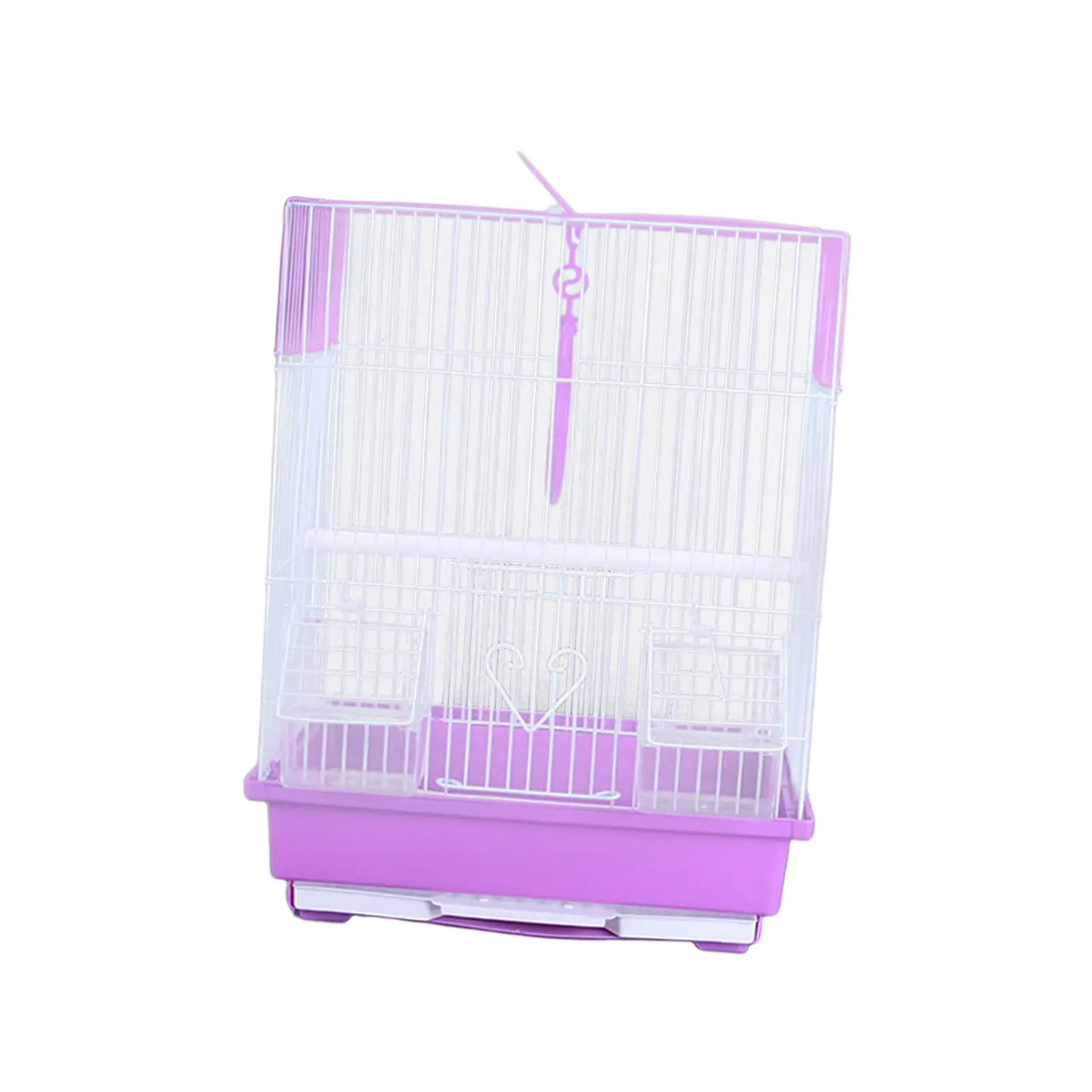 Bird Cage with Standing Pole Hanging Hook Birdcage Nest for Parrot Cockatiel