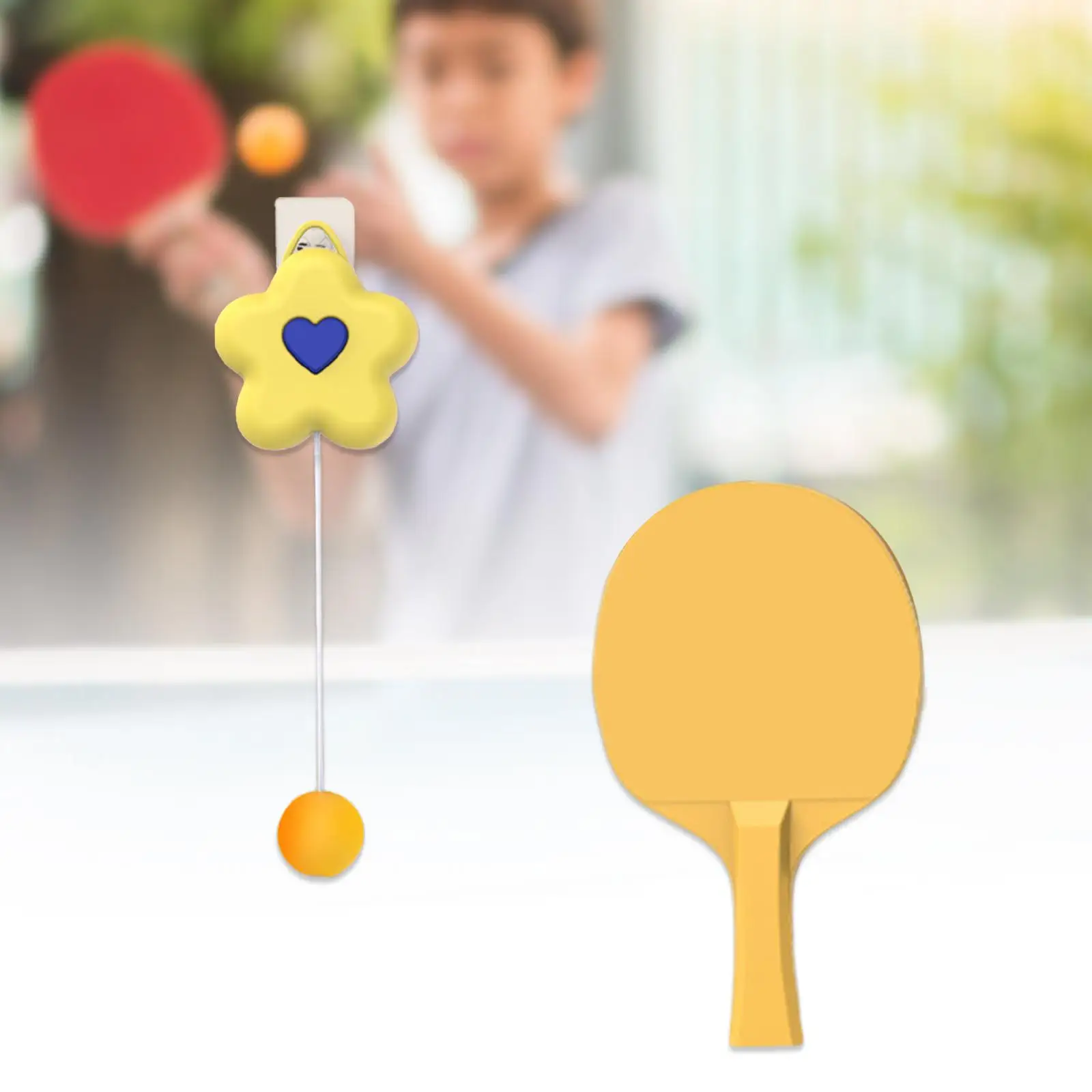Children`s Indoor Hanging Table Tennis Trainer 1 Button Portable
