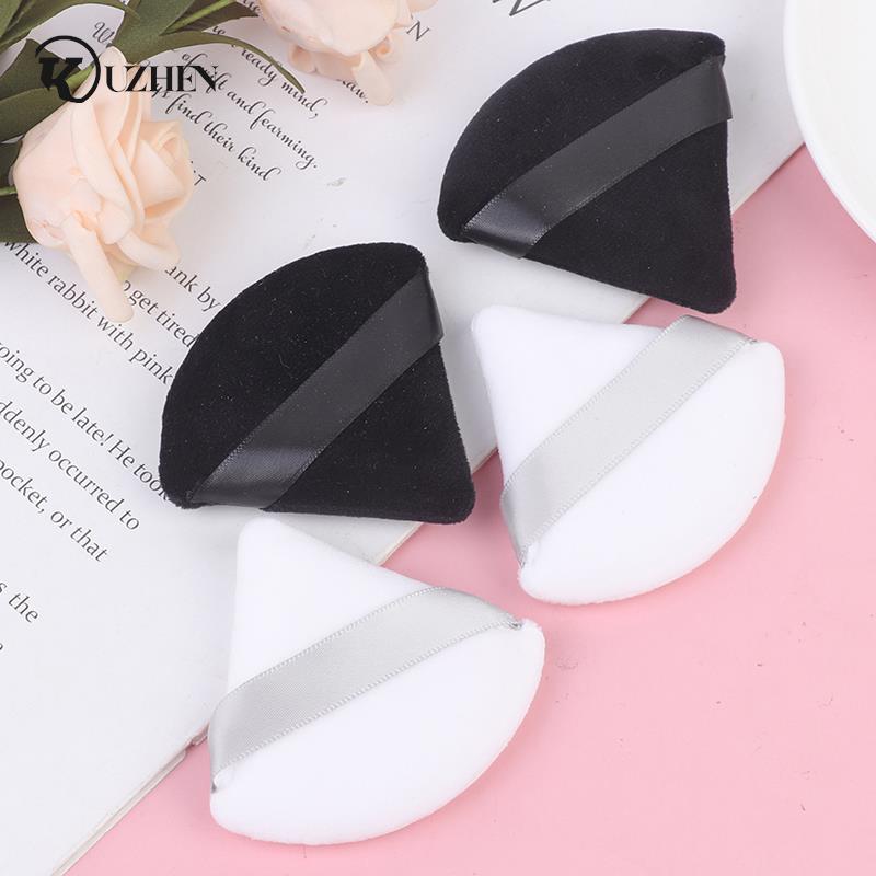 Best of Triangle Velvet Powder Puff Flours Mini Face Makeup Sponge Cosmetics Soft Cotton Face Powder Puff Washable Lightweight Reviews & Tips