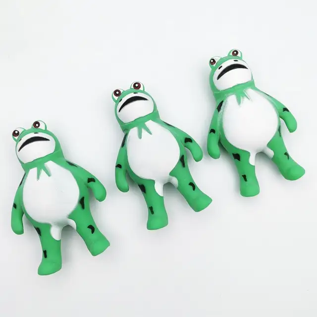 Decompress and Stres Frog Toys, Realistic Frog Figurines Simulation Animal  Model Soft Stretchy Spoof Vent Stress Toy Frog Party Decor for Relief