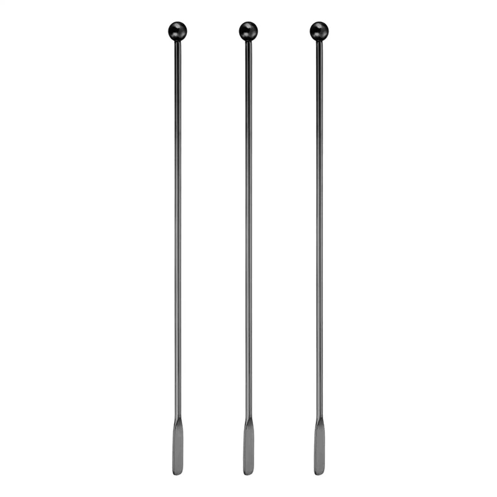 3x Stainless Steel Cocktail Stirrers Brewing Paddle with Long Handle Stirring Paddle Long Stirrer for Home Bar Cocktail