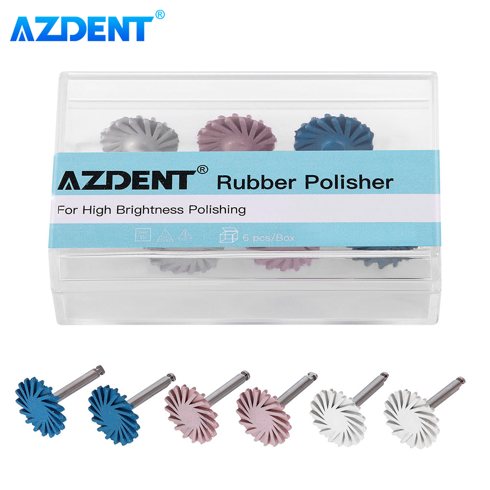 Best of 6pcs / Set AZDENT Dental Rubber Polisher Composite Resin Polishing Diamond System RA Disc Kit 14mm Wheel Spiral Flex Burs Tools Reviews & Tips