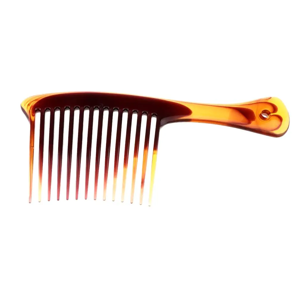 2x Antistatic Hair Comb Handle Comb Massage Comb with Wide  for 
