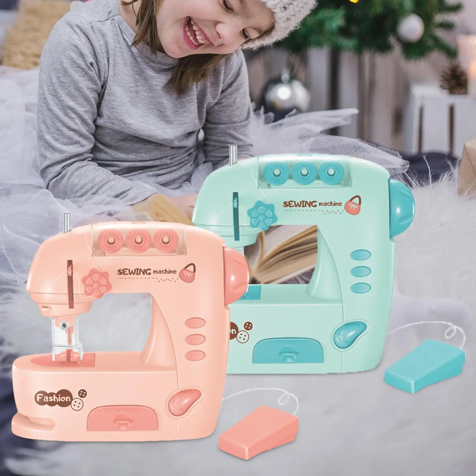 Electric Sewing Machine Household Appliance Role Play Toys for Creative Gift