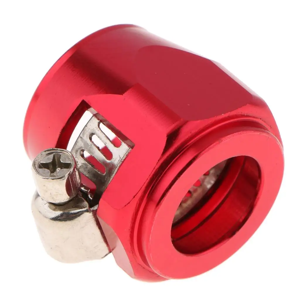12x  Red Fuel Hose Line End Cover Clamp Finisher Adapter Fitting Connectors