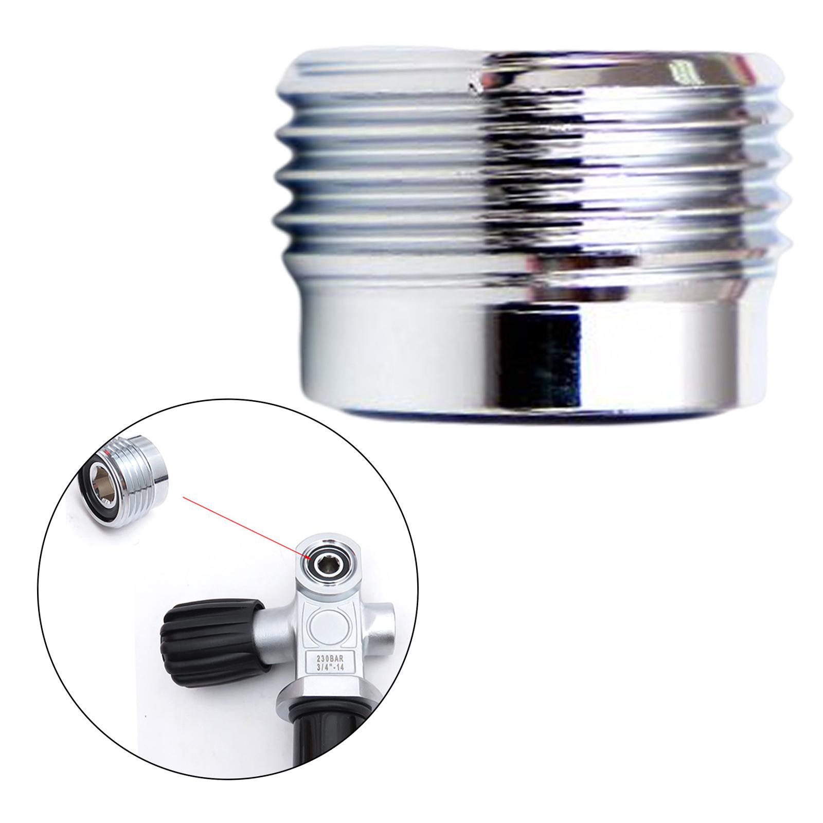 Din to Yoke Insert Tank Valve Adaptor Convert Outlet Din Plug Adapter Convertor Scuba Diving Cylinder Adapter for Underwater
