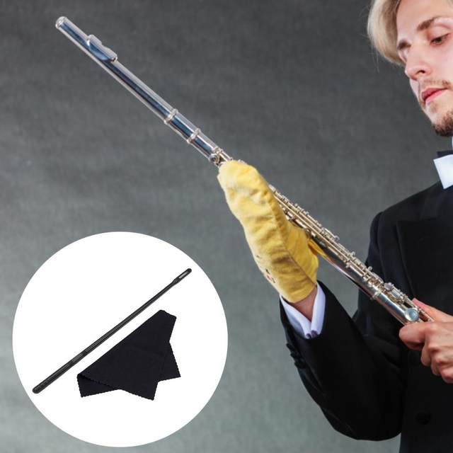 Kit Pulizia Flauto - 4 Panni E 2 Aste Per Manutenzione Interna Strumento - Foto 5