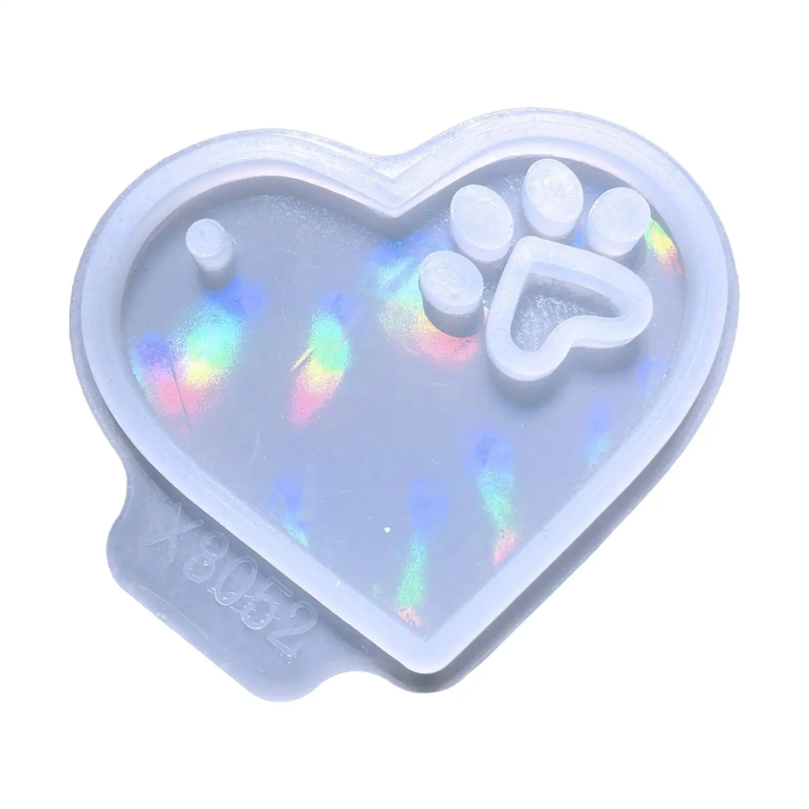 Reusable Love Resin Casting Mould DIY Epoxy Heart Shape Silicone Mould for Earrings