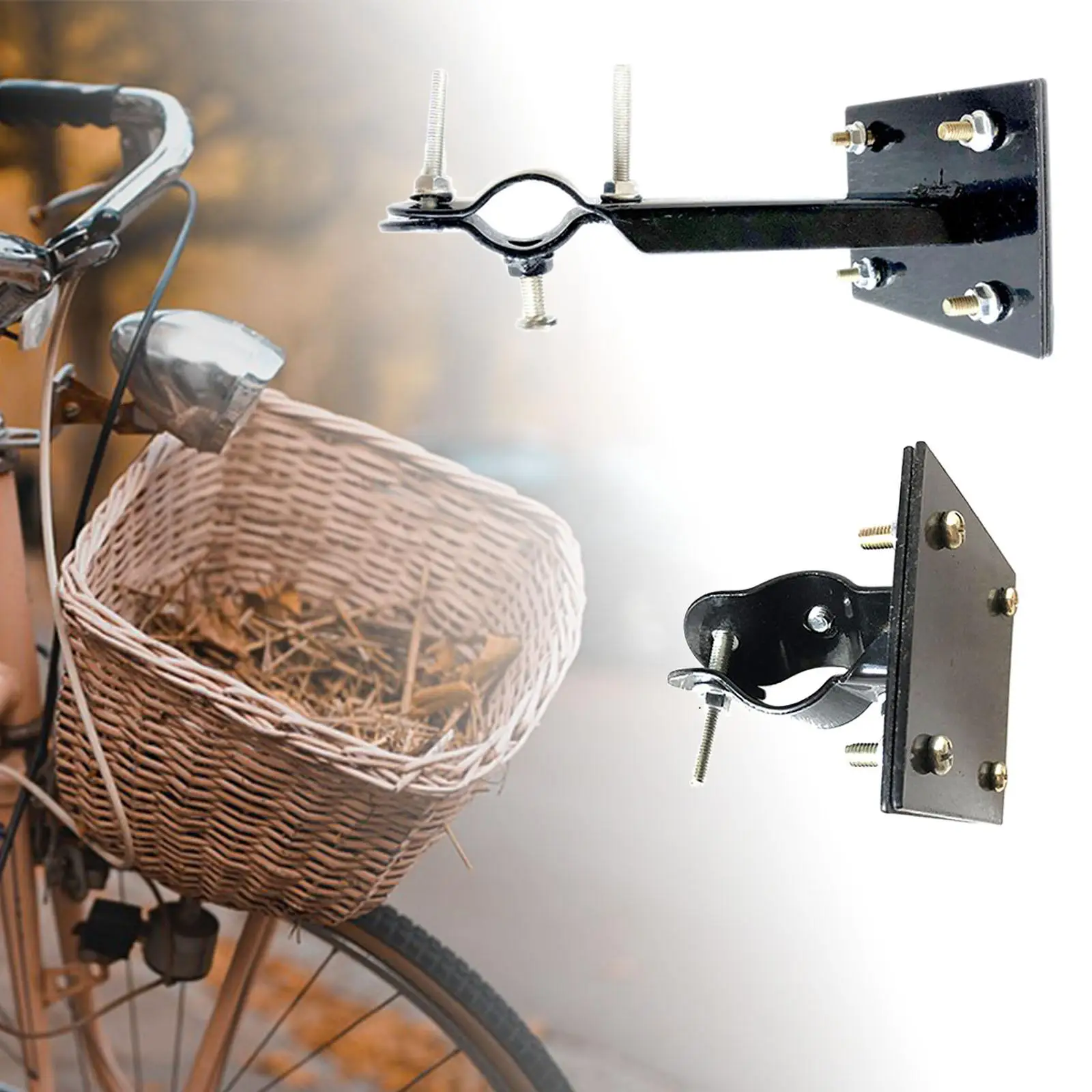 Bicycle Quick Release Bracket Front Hanging Frame Fixing Basket Mount for Cargo Rack, Road Bike