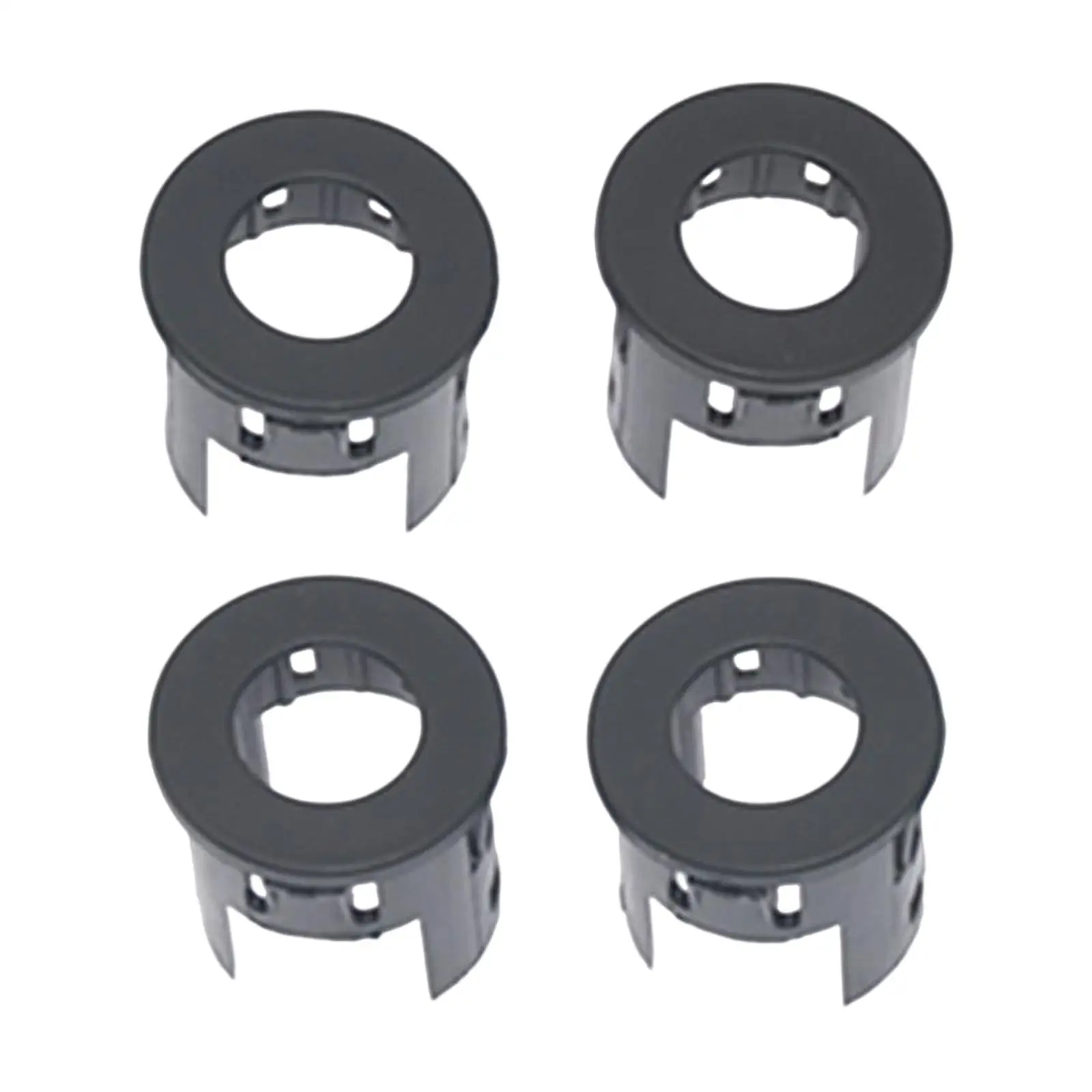 4 Pieces Vehicle Parking Assist Bezels Set, 5LS52Tzzaa Front Rear for RAM 1500 Replacement Durable.