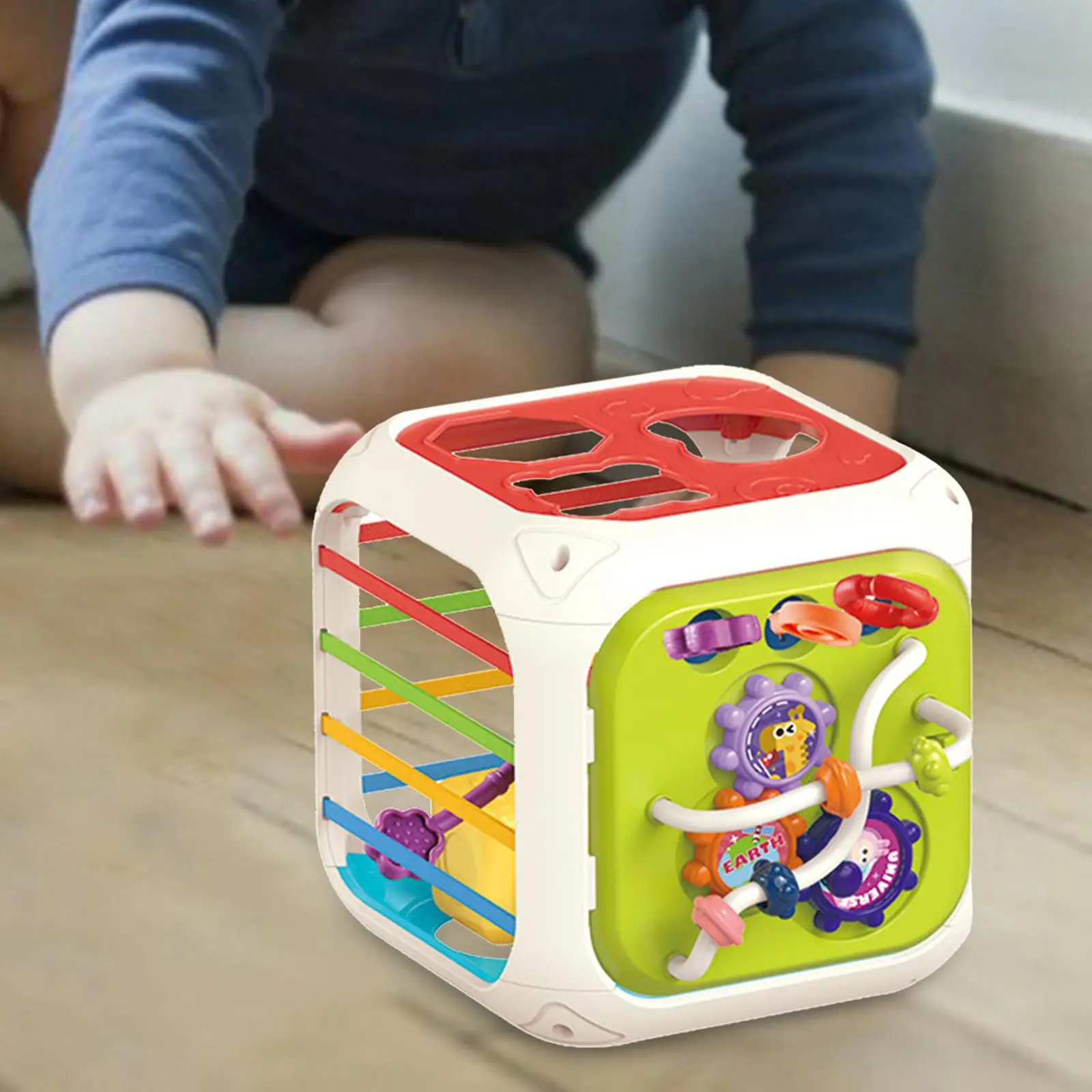 Sensory Bin Shape Sorter Toys Educational Fine Motor Skills Color Recognition Matching for Baby Toddlers Birthday Gift Kids
