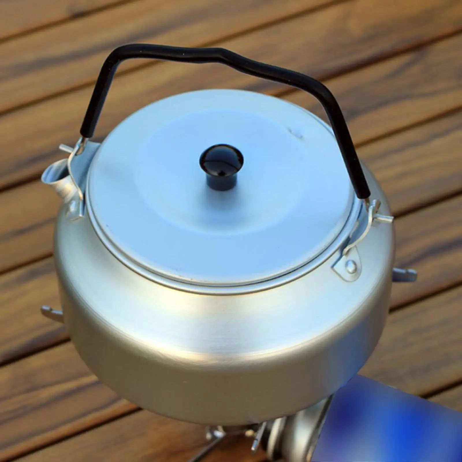 0.8 L Camping Kettle  Campfire  Pot Fast Heating for Boiling Water Ultralight Portable for Outdoor Hiking Picnic Cooking