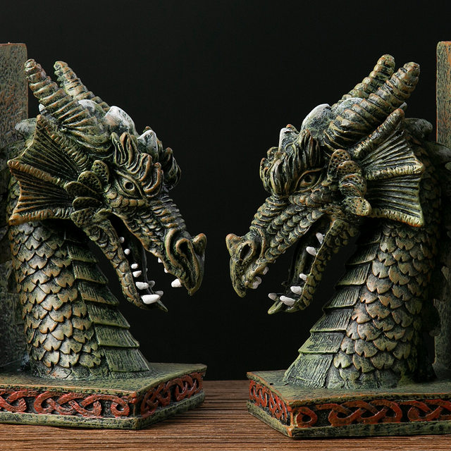 Dragon bookends hot sale