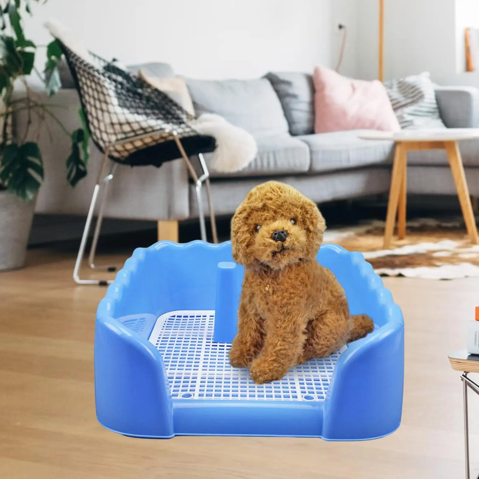 Dog Toilet Puppy Training Potty Tray Potty Trainer Corner for Small Dogs