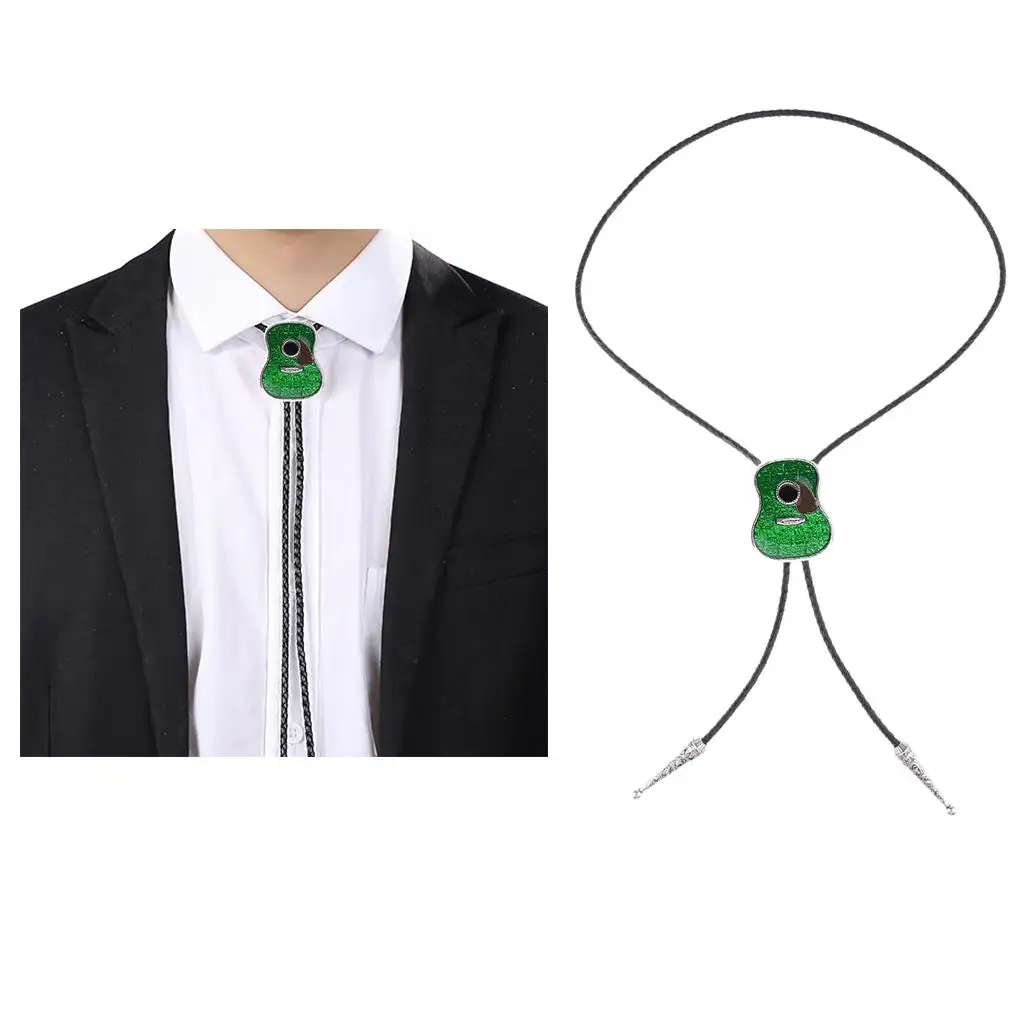 Western Bolo Tie for Men   Leather Braided  Slide Cord Necklace for Women Boys Girls