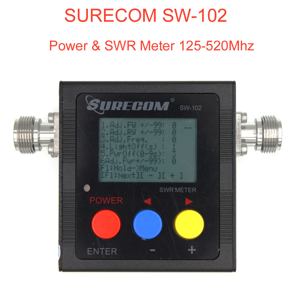 125-520MHz, VHF, UHF, SWR e Power Meter, a versão mais recente