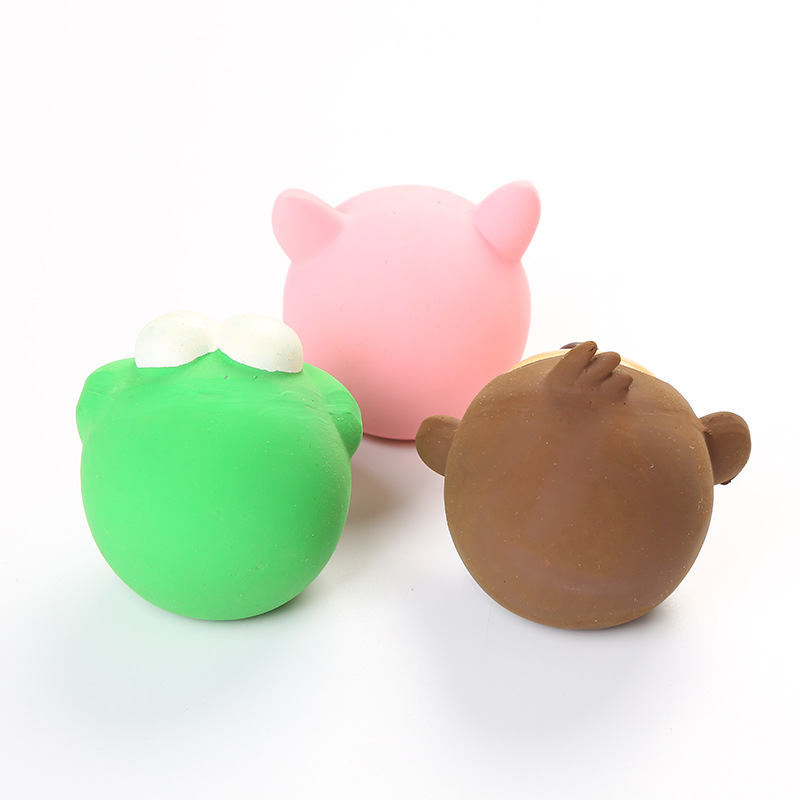 Title 2, Monkey Frog Pig Shape Squeaker Pet Dog Puppy Ch...