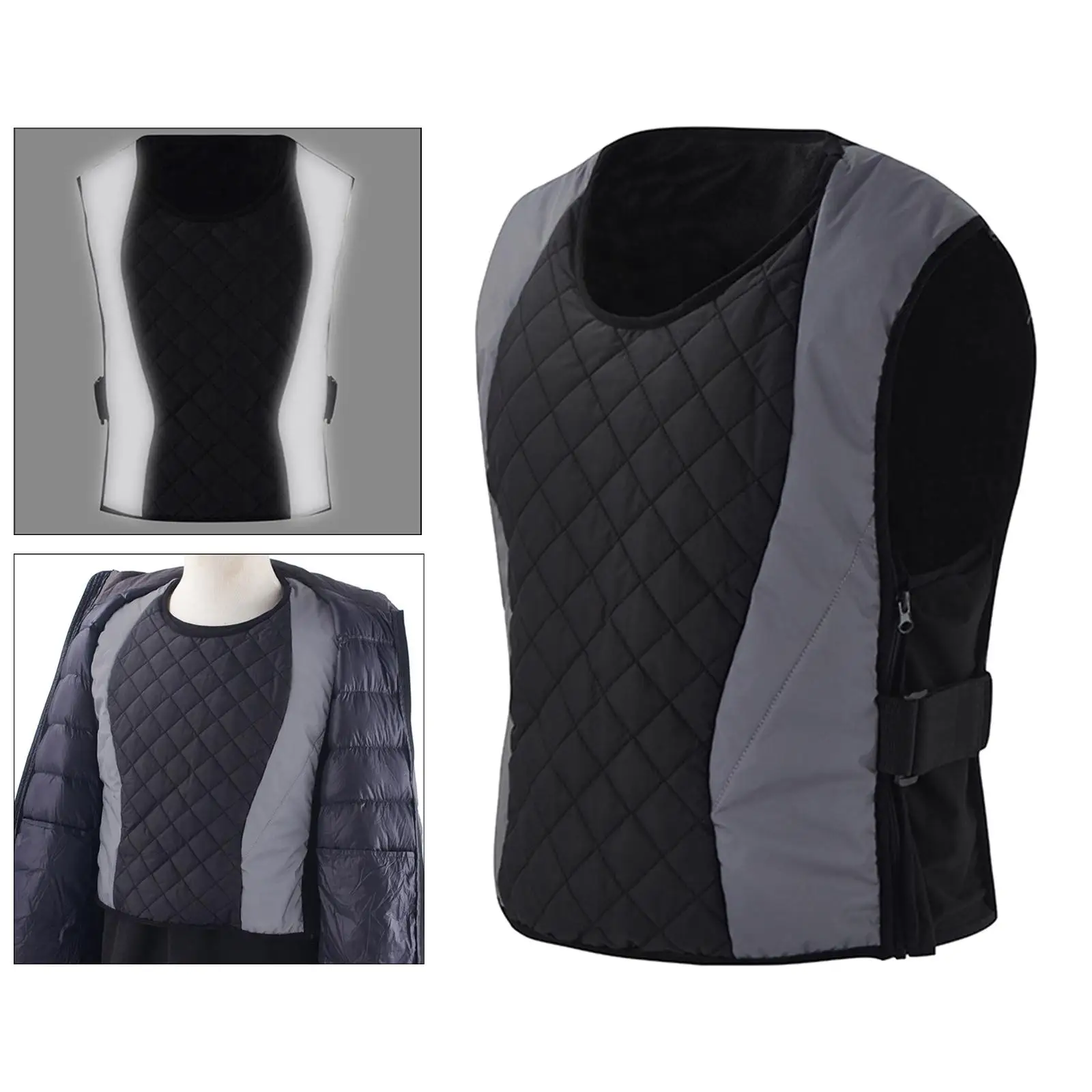 Thermal  Warm Windproof Cold Resistance Adjustable Top Jacket W/Pocket Breathable Reflective for Unisex Bike Walking Jogging