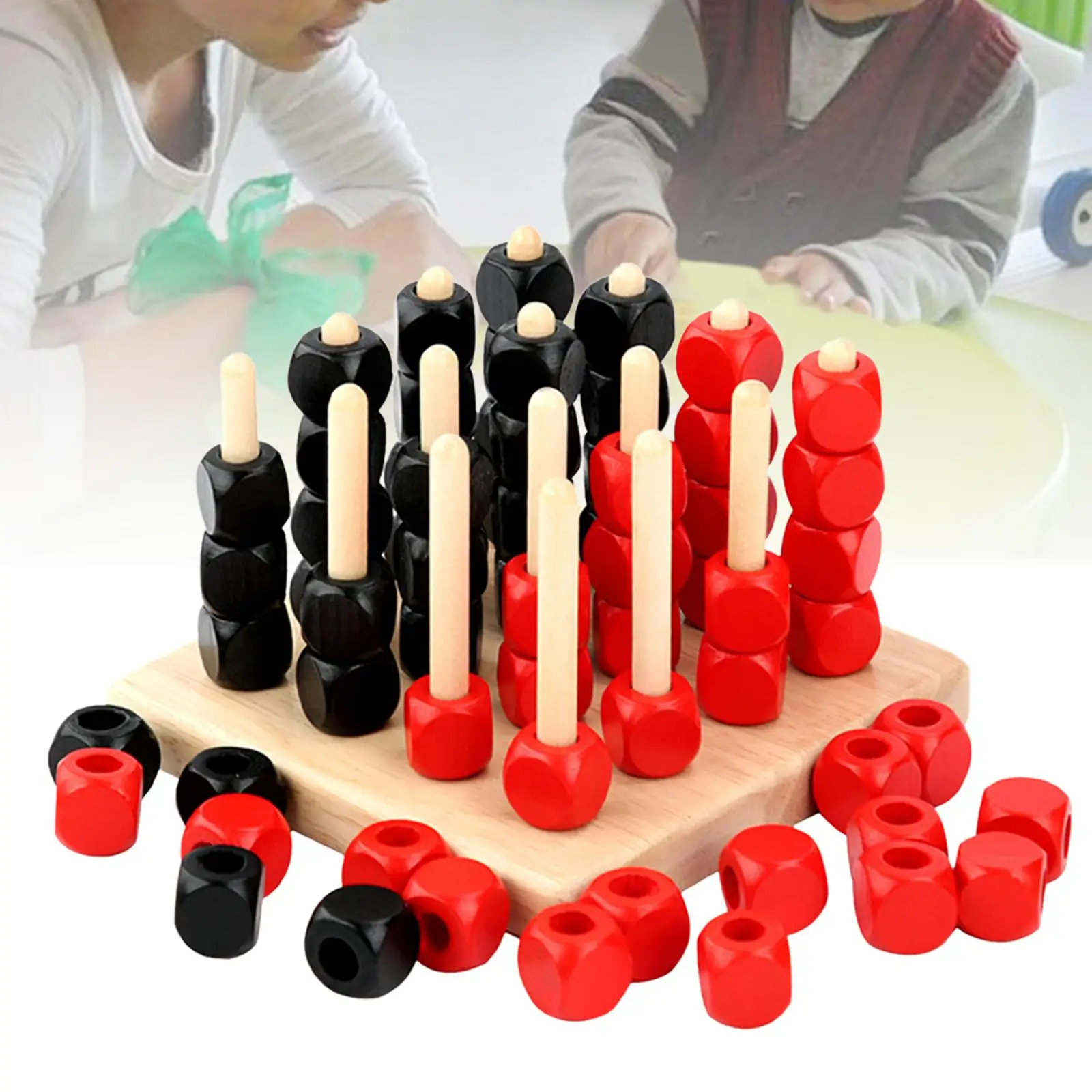 Game Chess Toys Wooden Strategy Game Learning Educational Toy for Children