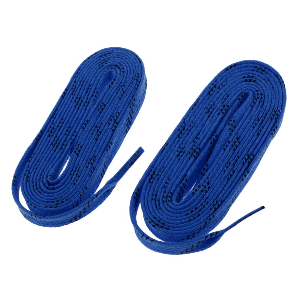 2 Hockey Skate Flat Laces Replacement Skating Inline Accessories - All Sizes All Colours