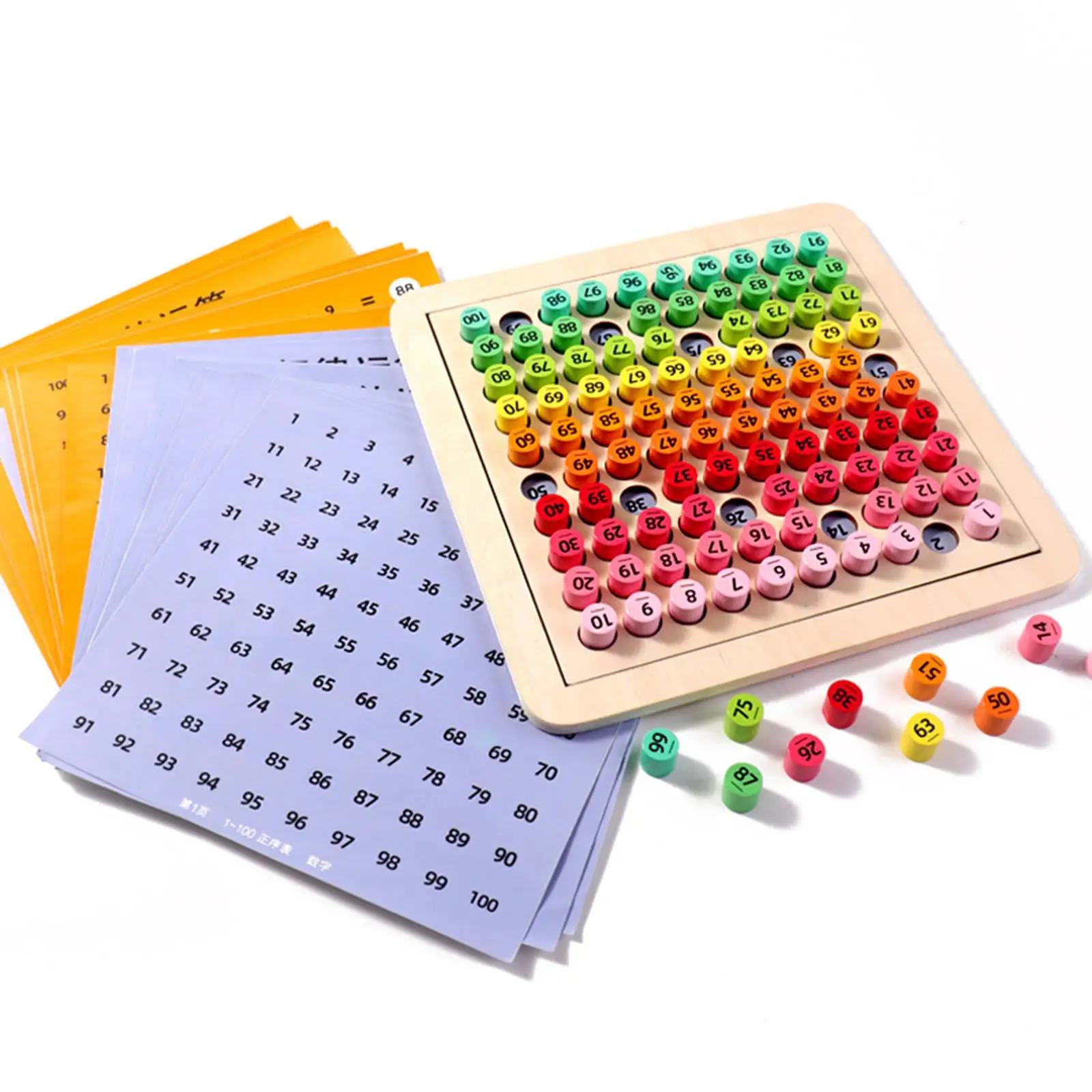 Multipurpose Addition 1 ~ 100 Numbers Math Teaching Aids for Toddler
