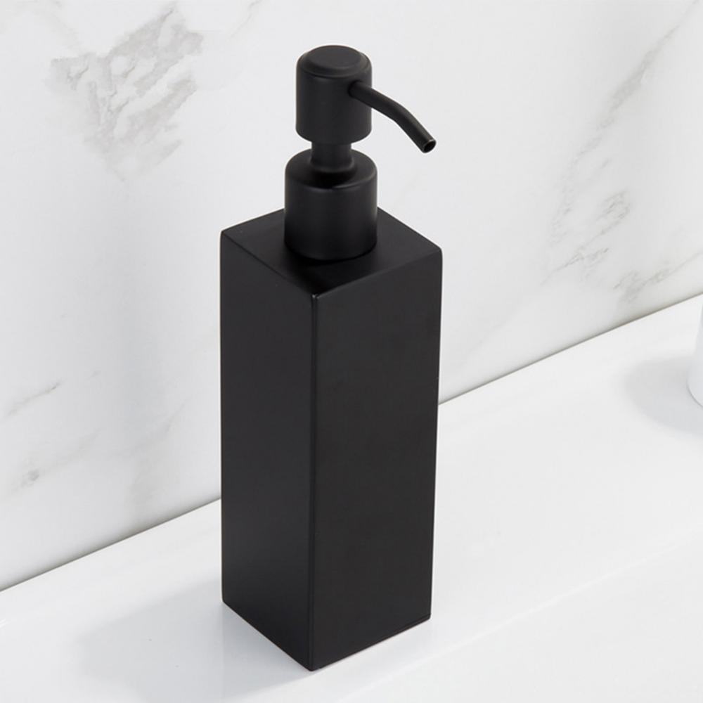 Description Picture 4 of itemSoap Dispenser 200ml Wall Mounted Pumps Stainless Steel Lotion Pump Home BathRoom Black Coated Round Bathroom Accessories