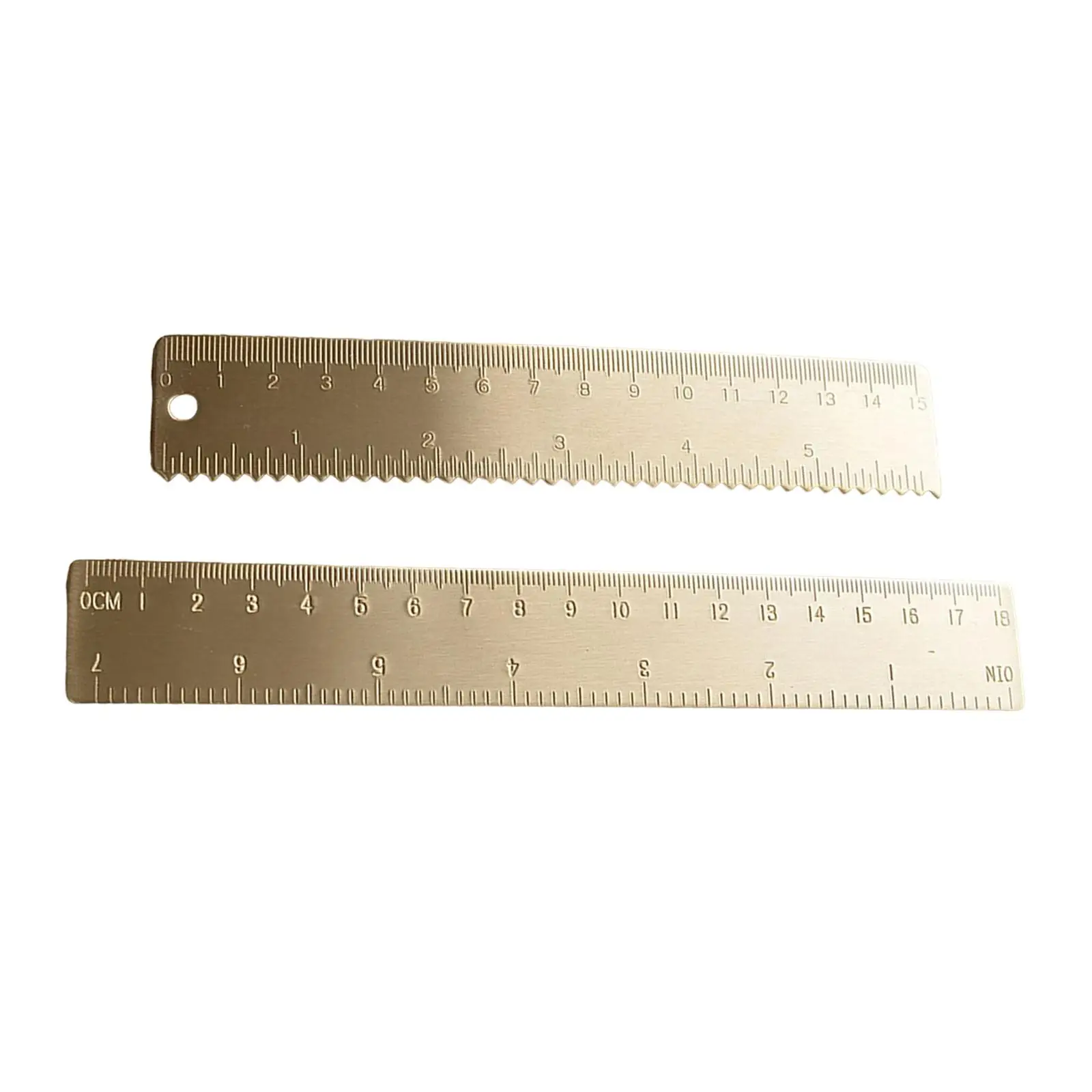 Brass Scale Ruler Precise Small Measuring Tool Portable line Drawing Engineers