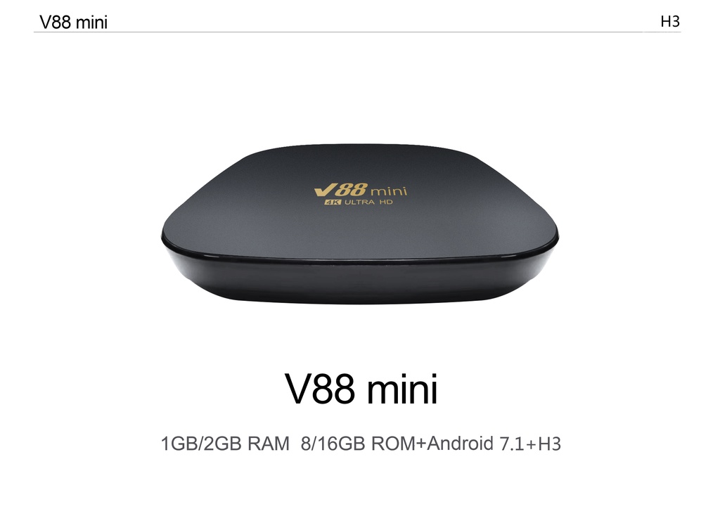 Title 5, V88 Mini Smart TV Box Android 11 Allwinner H3 Q...