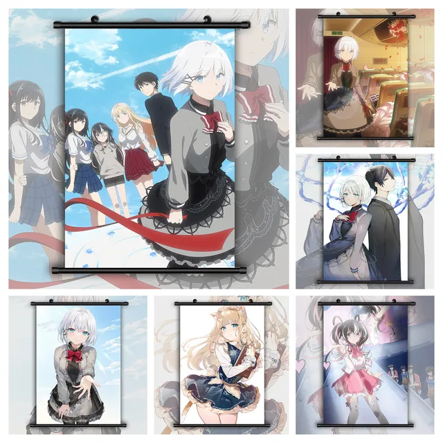 Mangá Anime Waifu Detetive Siesta Saikawa Yui HD Print Wall Poster Scroll  Anime Scroll Poster Canvas Wall Painting PXJD