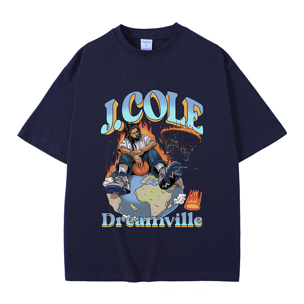 Beste berühmte Rapper J. Cole der Fader Dreamville Grafik T-Shirt Männer Frauen Hip Hop Vintage T-Shirts männliche Mode übergroße T-Shirt – Detail 5
