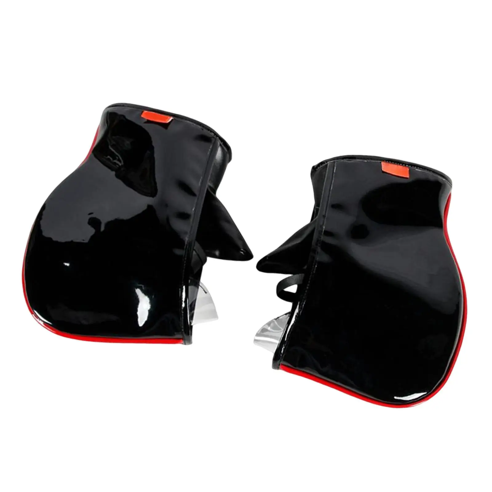 Mirrored PU Leather Motorcycle Handlebar Gloves Mittens for Motorcycle