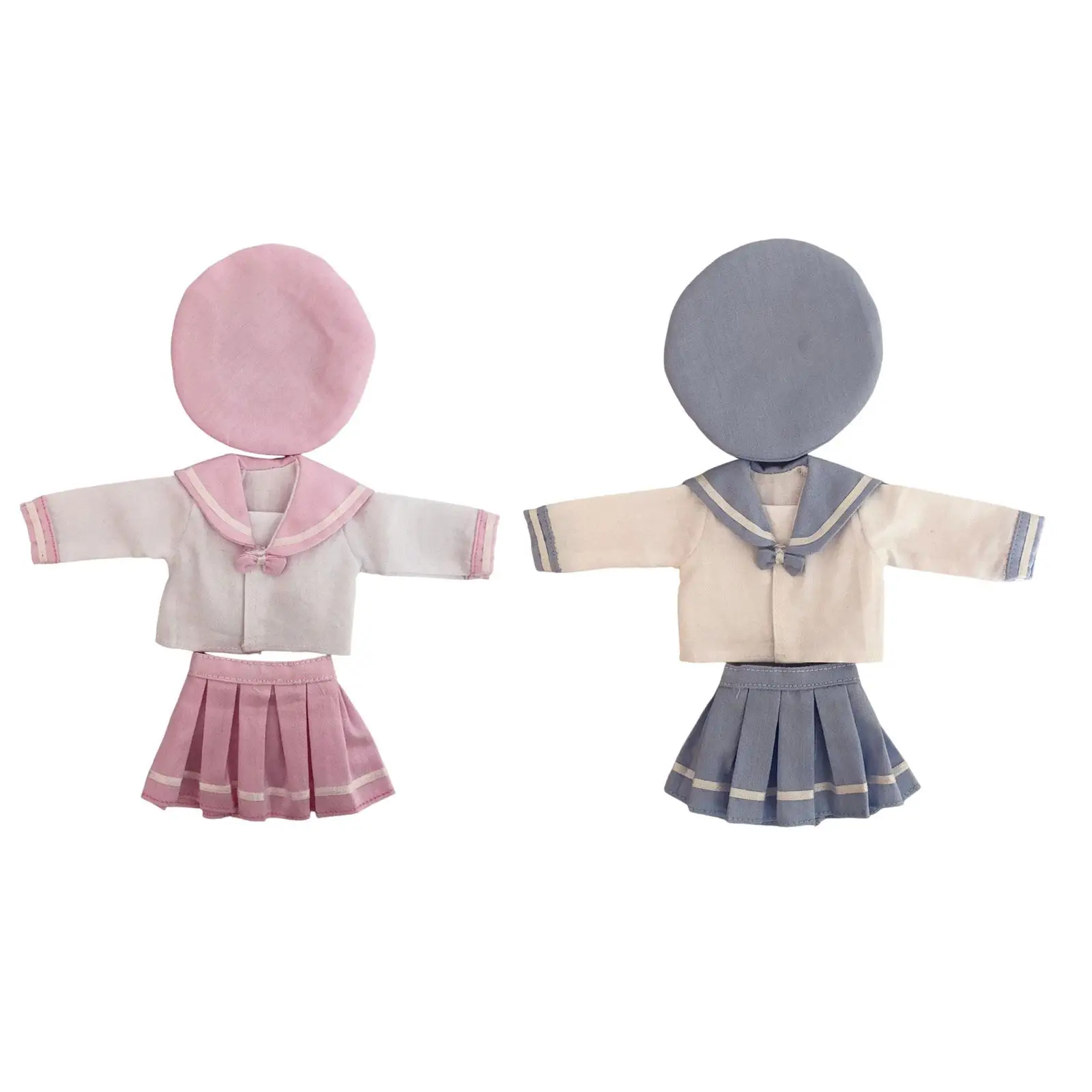 Fashion Doll Clothes Sailor Suit School Uniforms Outfits for 30cm 12`` Doll Birthday Gift Accessory Dress up Girl Toy