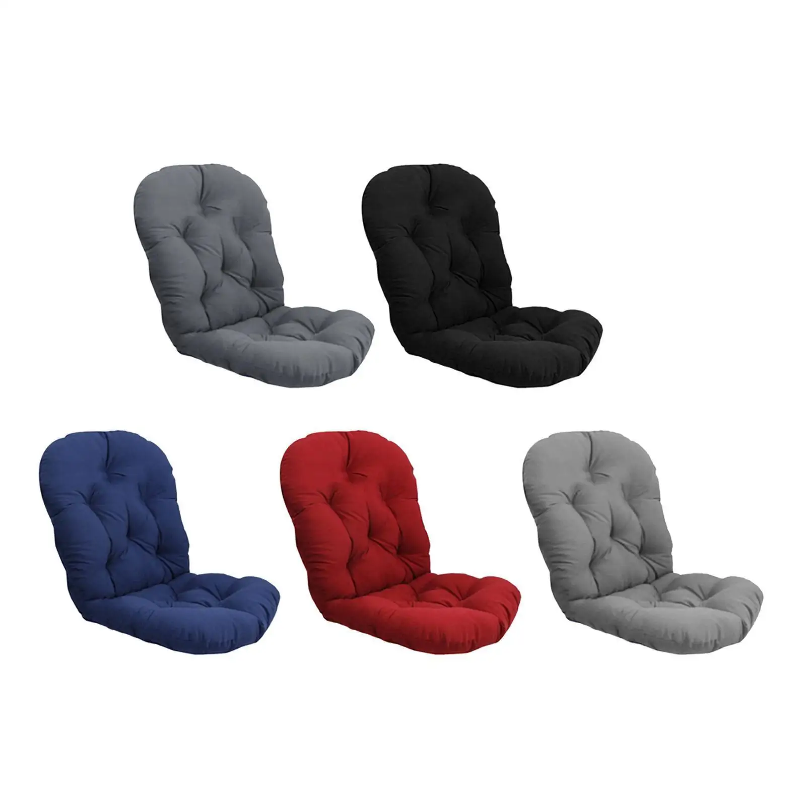 1Pc Swivel Rocker Cushion Outdoor Garden Patio Rattan Wicker Rocking Chair Seat Cushion Pad Indoor High Back Cushion