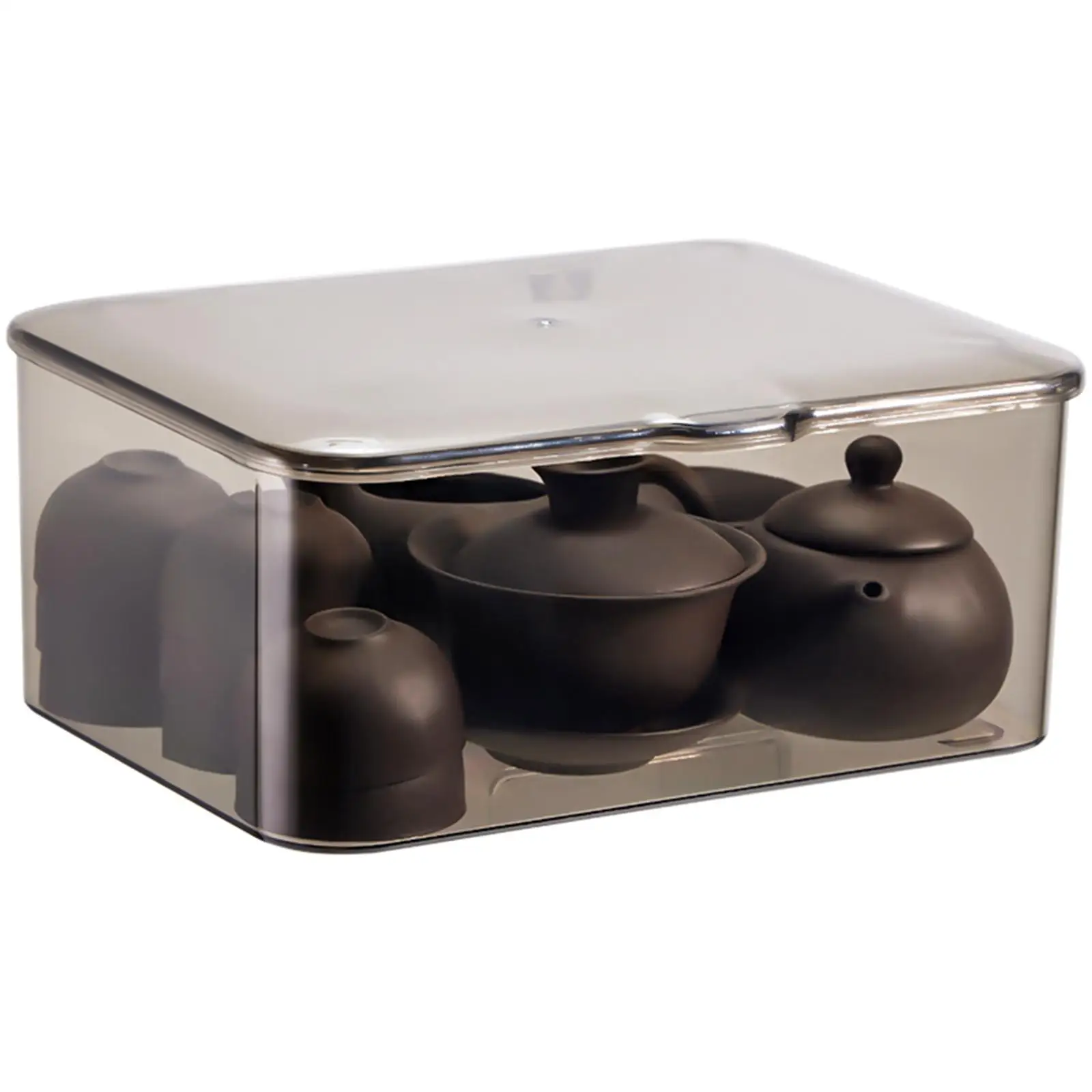 Tea Set Storage Box with Lids Tea Milk Bags Storage Holder Container Desktop Organizer for Bathroom Dining Room Kitchen Desk