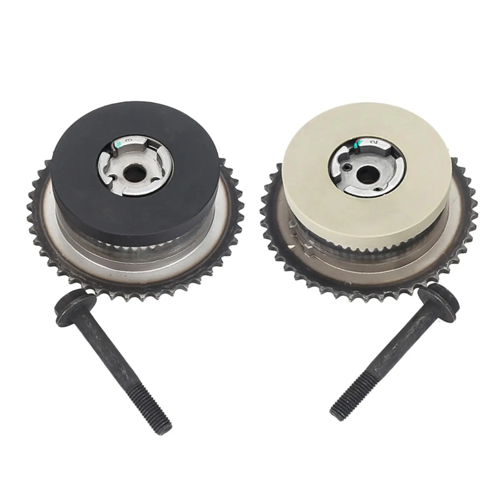 Pair Timing Chain Cam Camshaft Phaser Gear for Lnf Ldk Lhu 2.0L Replaces