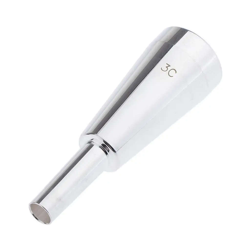 Classic 3C Heavy Trumpet Mouthpiece Silver for Musical Instrument Accessory