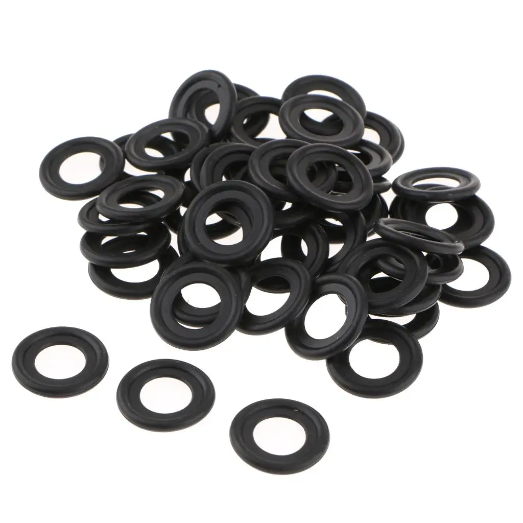 50 Pieces Rubber Oil Drain Plug Crush Washer Gaskets for   GM