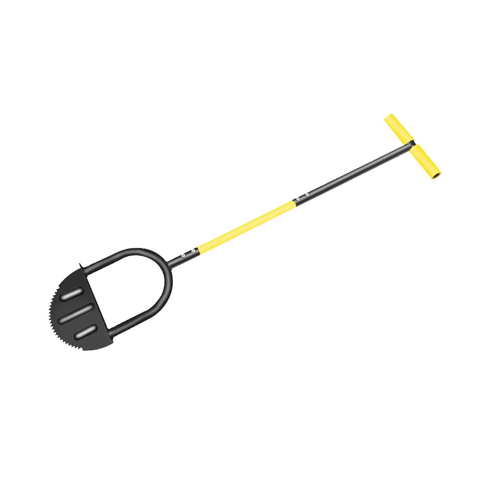 Manual Edger with Steel Long Handle Saw Tooth Garden Edger Accessory for Flower Beds Sidewalk Grass Landscaping Garden Driveway