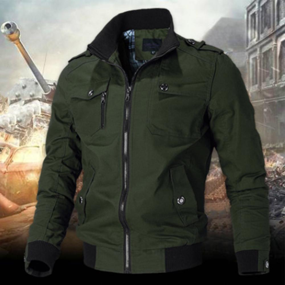 Title 3, Veste Cargo en coton pour hommes, blouson bomba...