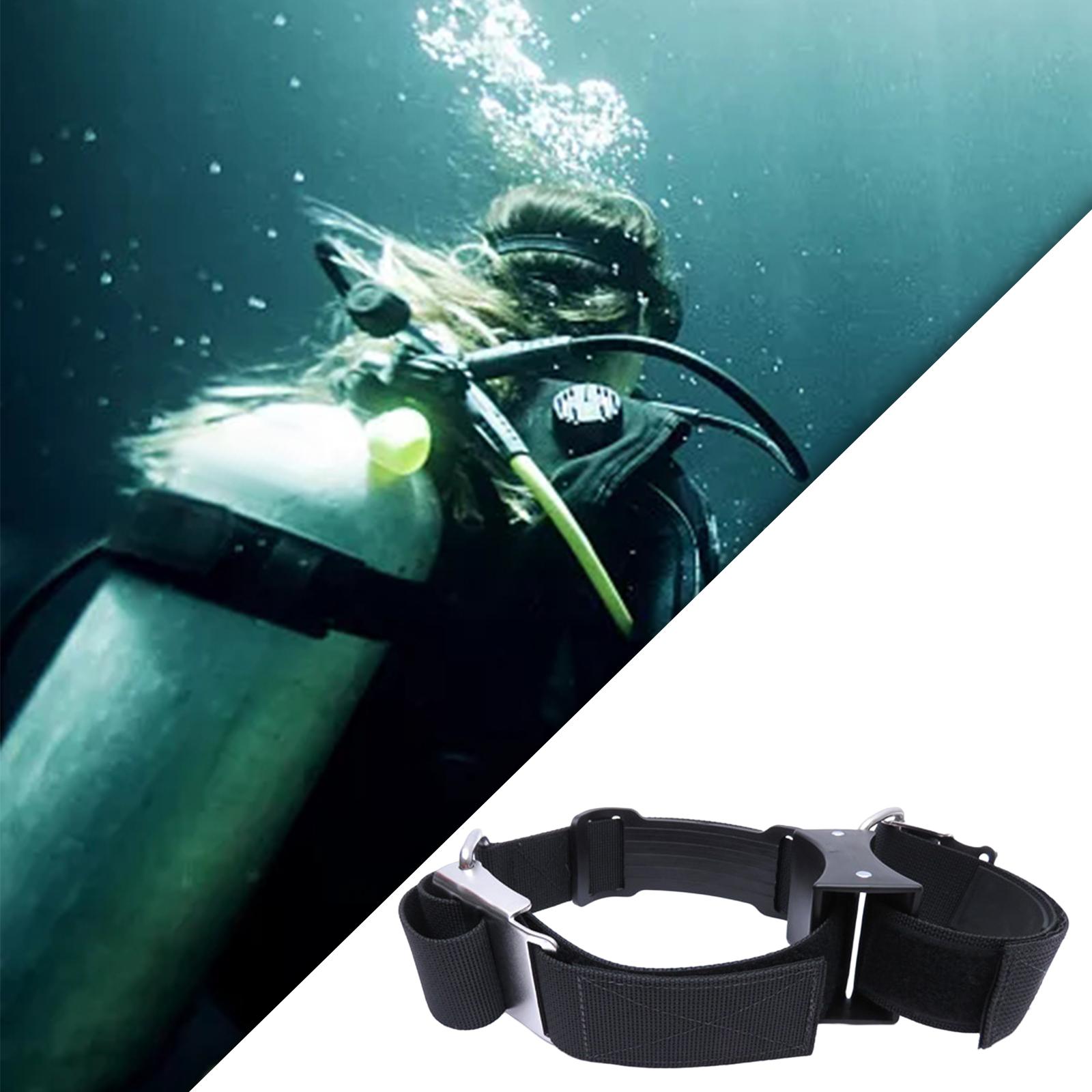 Durable Scuba Diving Tank Band Tank Carrier Cylinder Carrying Strap Quick Release Buckle for Outdoor Water Sports Accessories